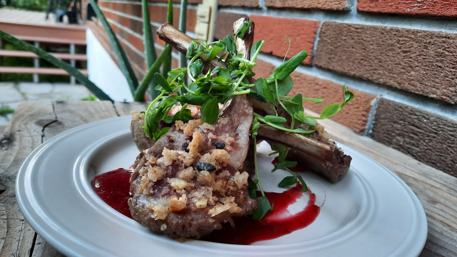 Repas chaud à l'assiette