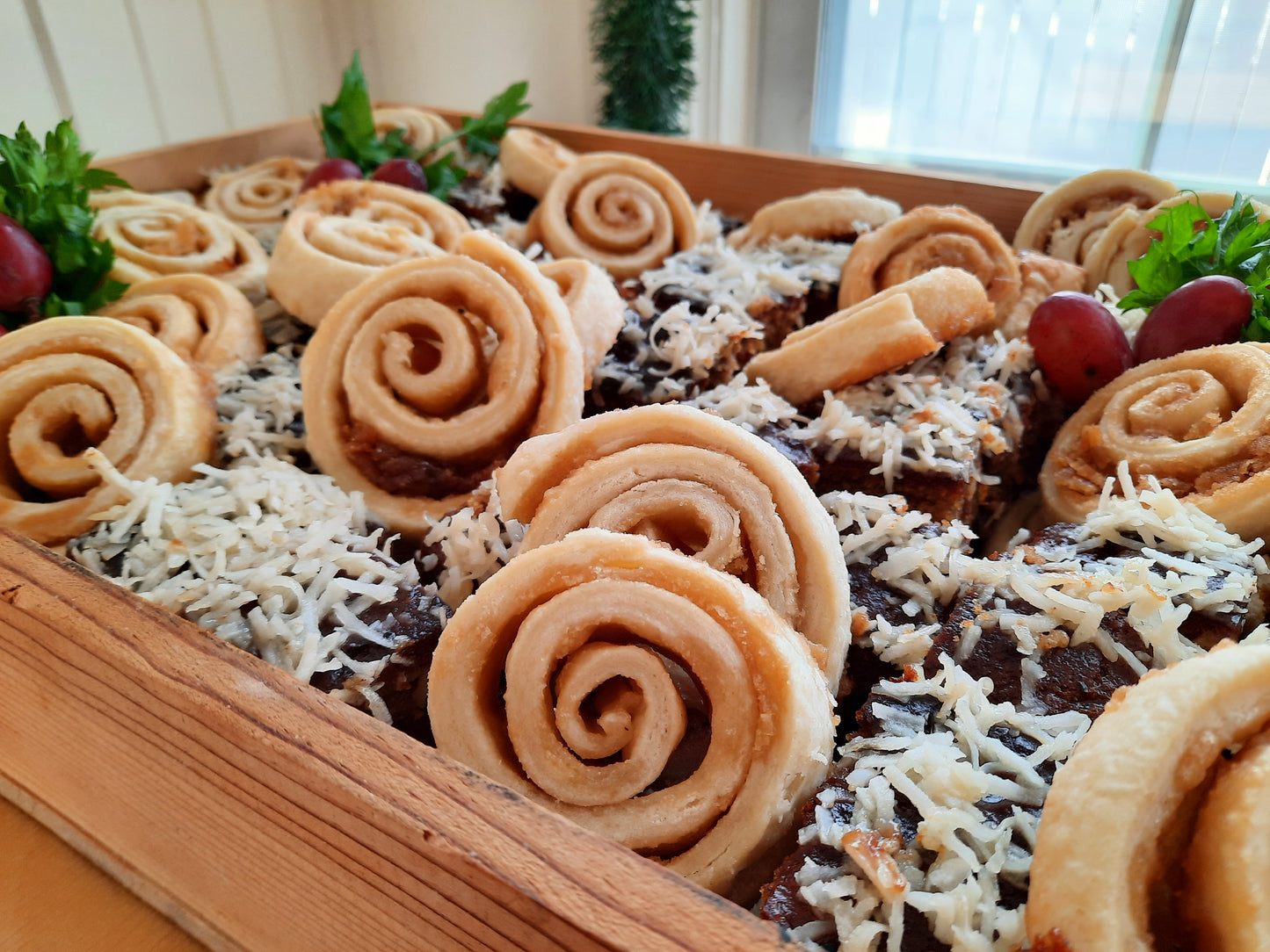 Buffet chaud | Choix de dessert DELUXE | Pets de sœurs au sucre à la crème