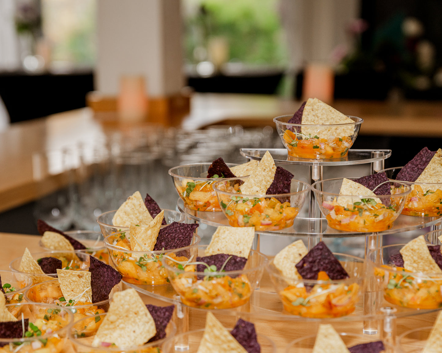 À la carte | Verrine de salsa de mangues et ses croustilles