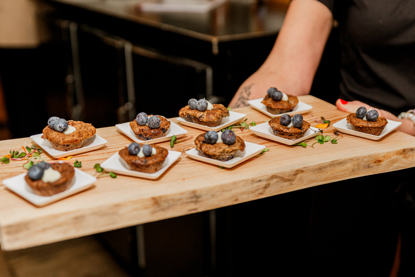 Cold bites | Mini blueberry, lavender and maple bites