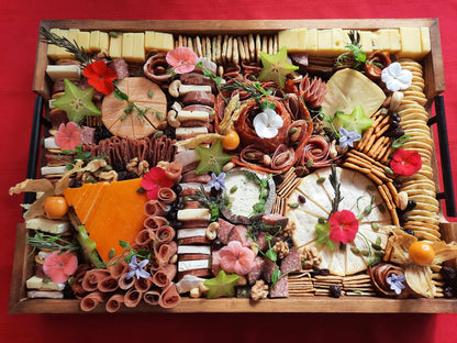 Charcuterie and assorted fine cheeses platter